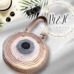 شنطة كروشيه دائرية – تصميم العين - Image 2