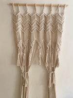 Handmade Macrame Wall Hanging – Geometric Boho Chic Design - Image 2