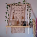 Macrame shelf hanging
