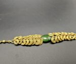 Spiral Coil Bracelet with Jade Stone - Image 2