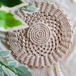 Macrame table coaster