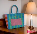 شنطة رافيا مستوردة هاندميد - Image 3