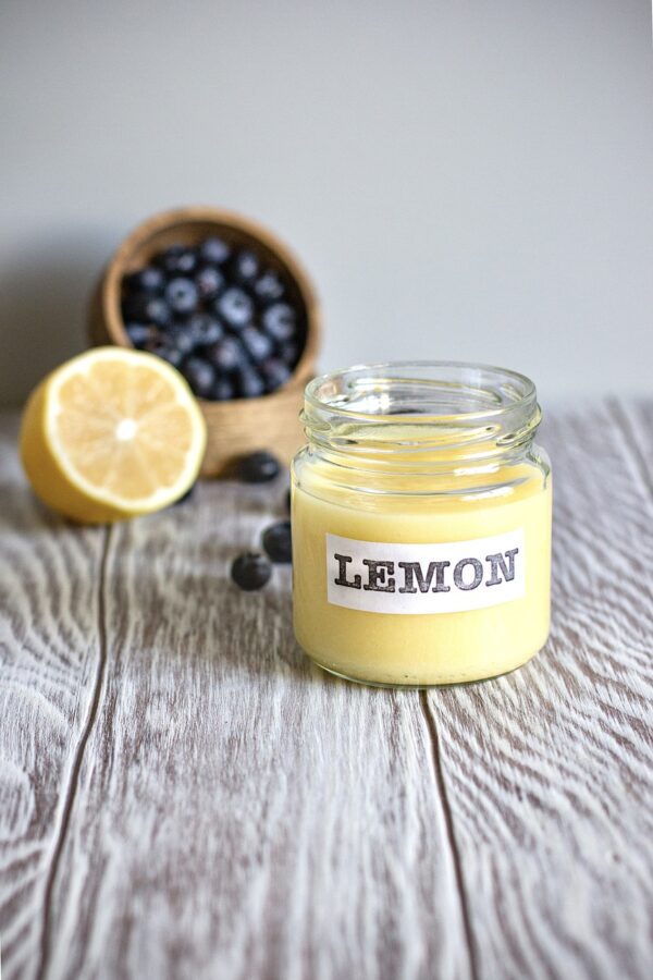 lemon candle, scented candle, blackberry candle