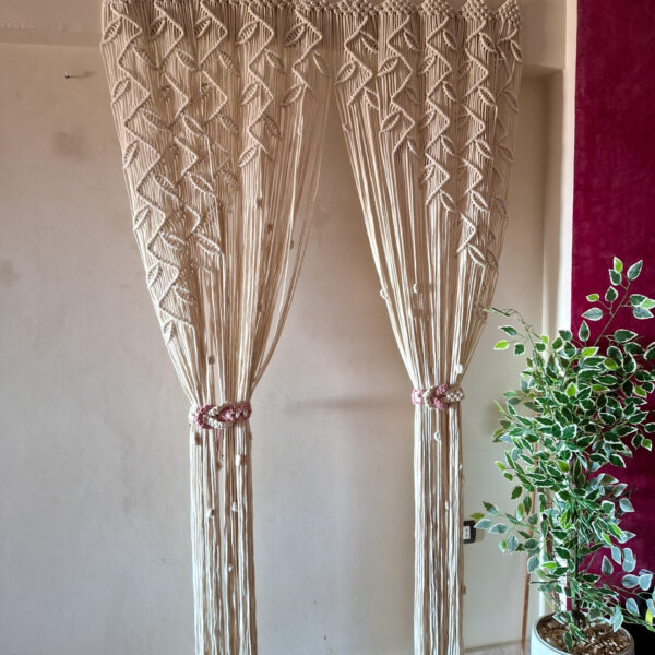 Macrame curtain( w:145cm× L:222cm )