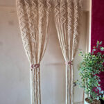 Macrame curtain( w:145cm× L:222cm )