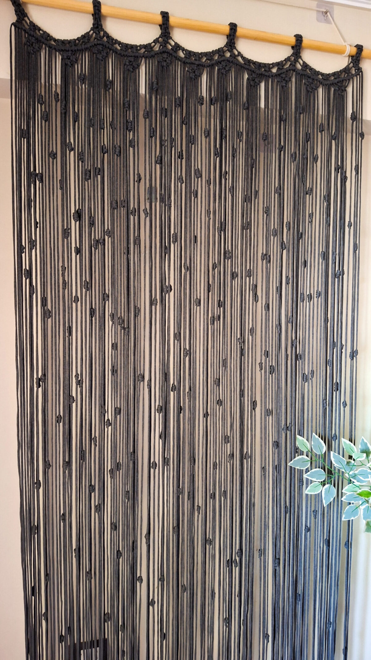 Macrame curtain (w:110cm × L:265cm) - Image 4