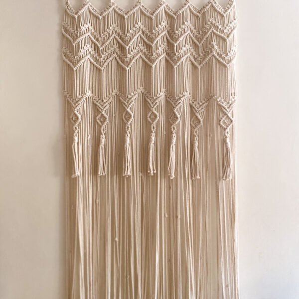 Handmade Macrame Wall Hanging – Geometric Boho Chic Design
