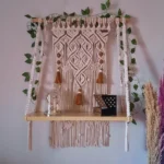 Macrame shelf hanging