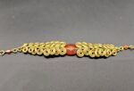 Spiral Coil Bracelet with Jade Stone - Image 2