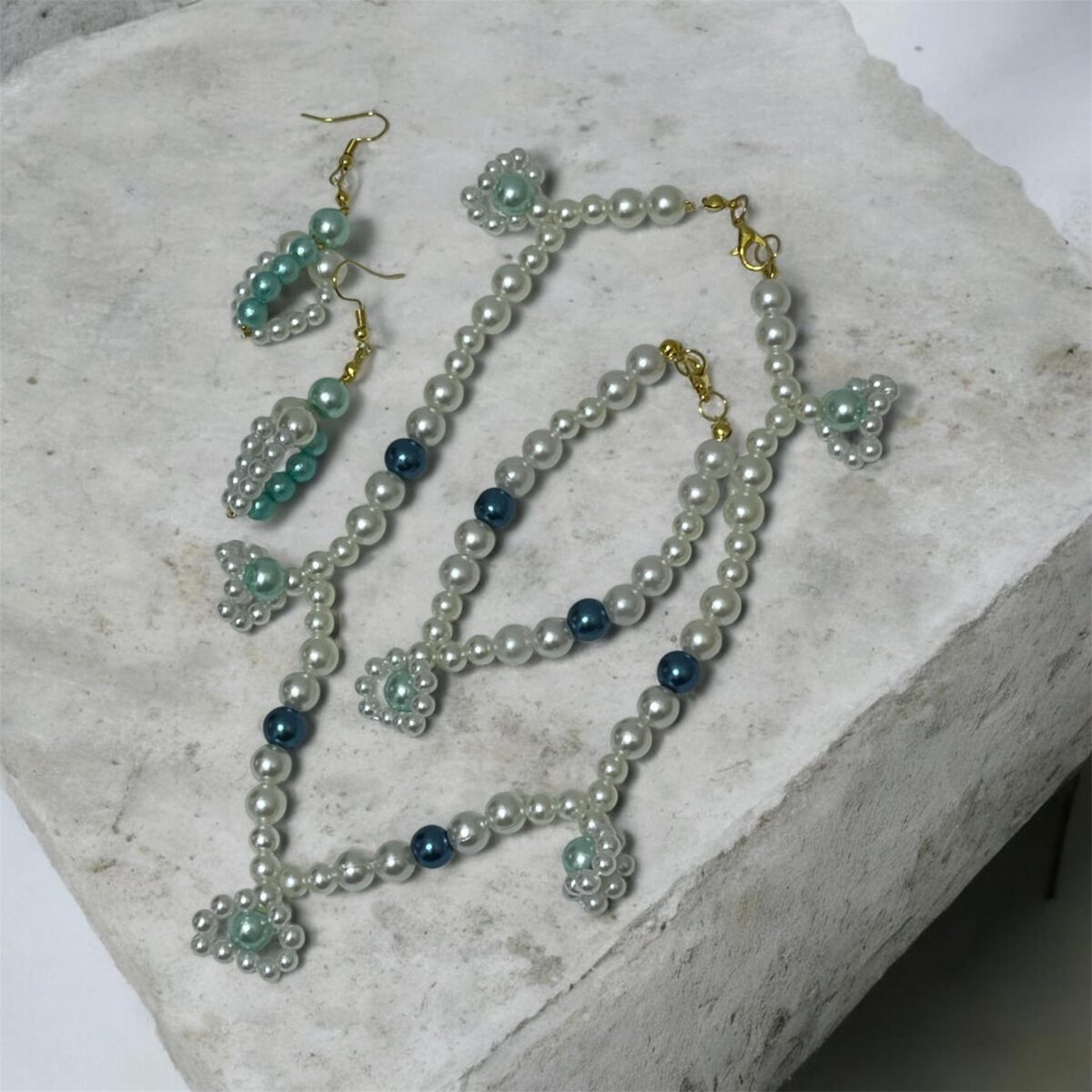 طقم عقد لؤلؤ صناعي - Image 3