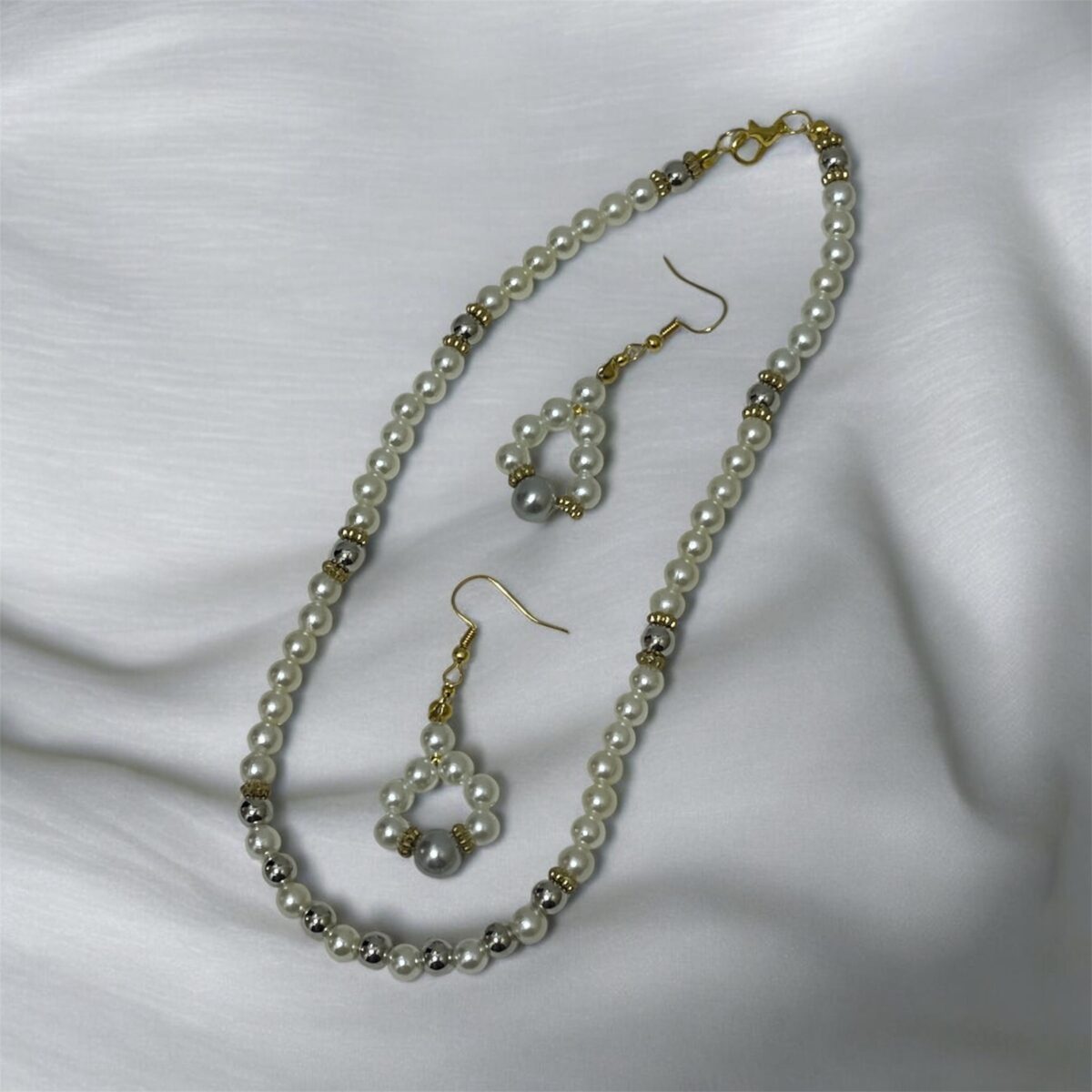 طقم عقد لؤلؤ صناعي - Image 3