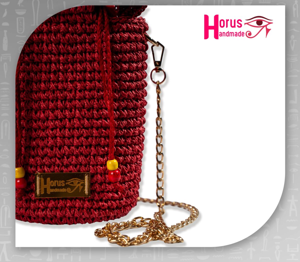 شنطة هاند ميد رافيا مستوردة بيد على شكل وردة - Image 5
