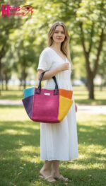شنطة وشابوة هاند ميد رافيا مستوردة - Image 7